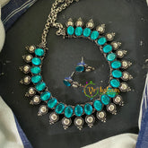 Oxidized Kolhapuri Choker Short Neckpiece-S625